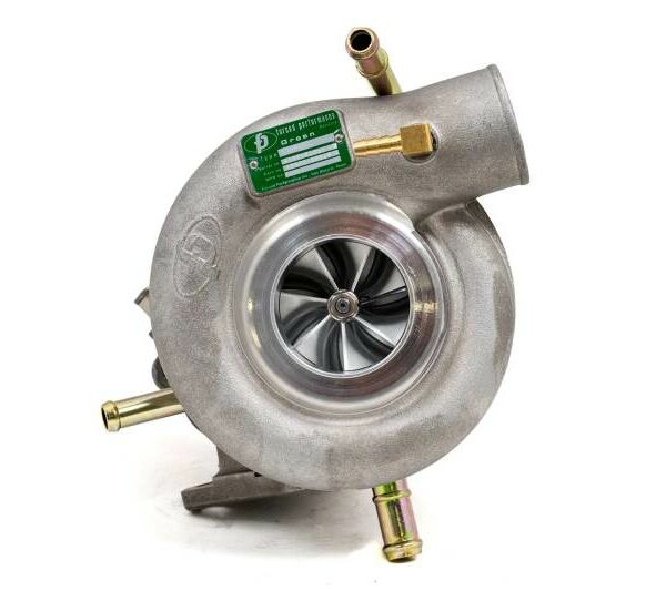 Forced Performance Subaru STi Green UHF Turbo 60mm Black Housing Internal WG w/Oil Line (D/S Only)