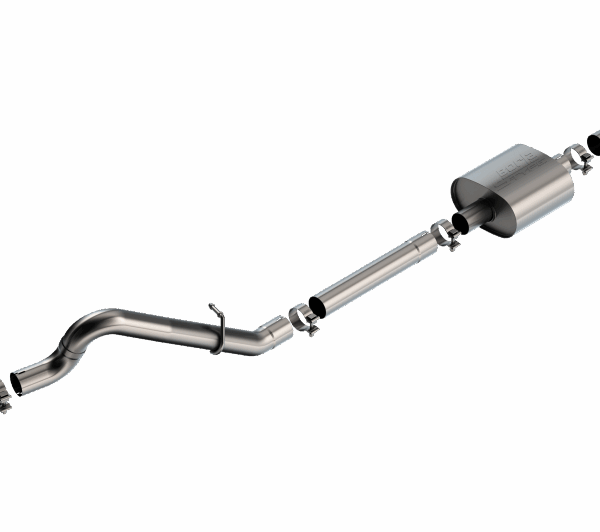 Borla 21-22 Ford Bronco 2.3L 2DR/4DR T-304 Stainless Steel Cat-Back S-Type Exhaust - Brushed