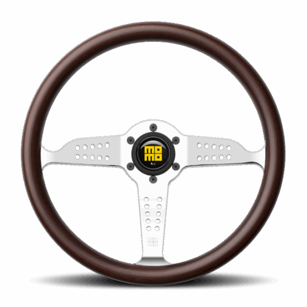Momo Super Grand Prix Steering Wheel 350 mm - Mahogany Wood/Pol Spokes