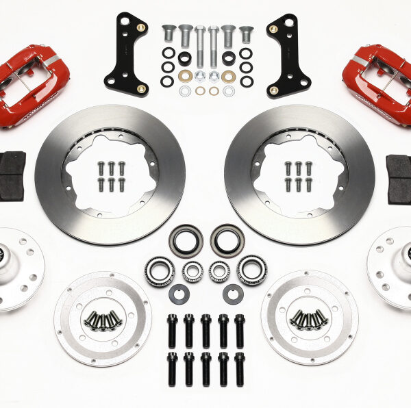 Wilwood Forged Dynalite Front Kit 11.00in Red 67-69 Camaro 64-72 Nova Chevelle