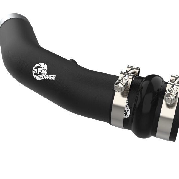 aFe 23-24 Ford Diesel Trucks V8-6.7L (td) BladeRunner 3in. Aluminum Hot Charge Pipe - Black