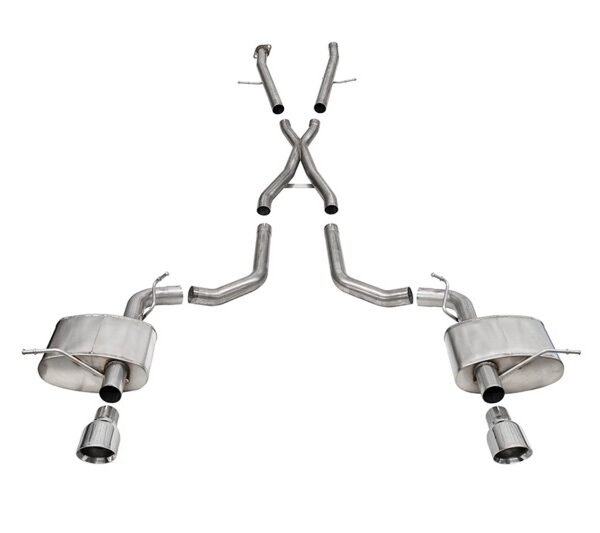 Corsa 2021-2024 Dodge Durango SRT Hellcat Cat-Back 2.75in Dual Rear Exit Xtreme 4.5in Polished Tips