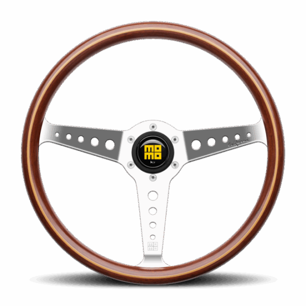Momo California Wood Steering Wheel 360 mm - Mahogany Wood/Pol Spokes