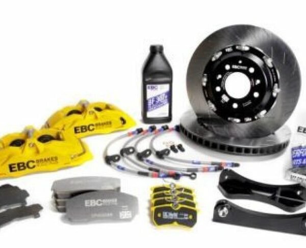 EBC Racing 01-13 Mini Cooper S R53/R56 1.6L Yellow Apollo-4 Calipers 330mm Rotor Front Big Brake Kit