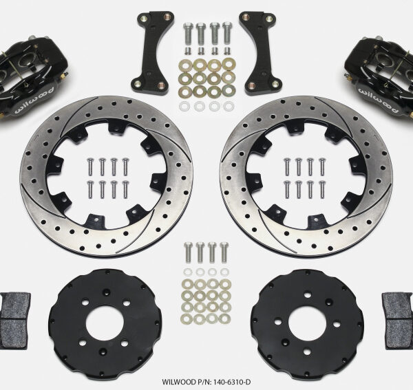 Wilwood Forged Dynalite Front Hat Kit 12.19in Drilled 90-99 Civic w/240 mm Disc