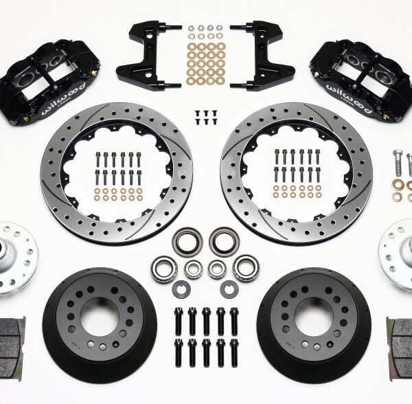 Wilwood Narrow Superlite 6R Front Hub Kit 12.88in Drilled 74-80 Pinto/Mustang II Disc Spindle only