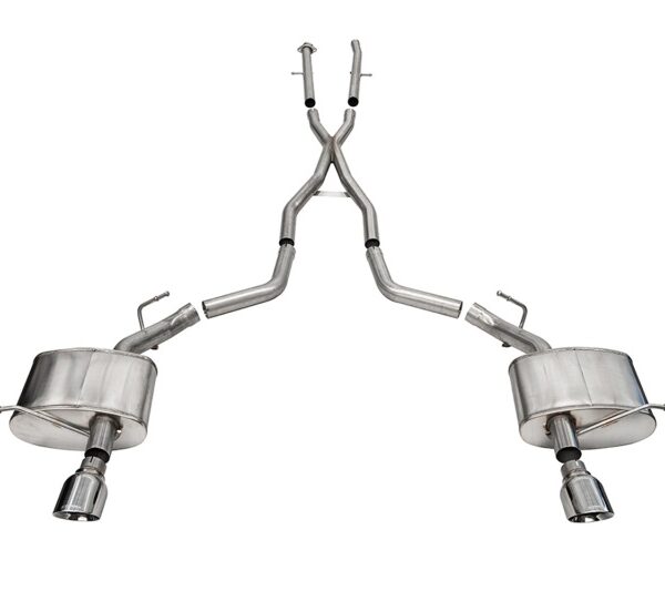 Corsa 2011-2024 Dodge Durango Xtreme 2.5in Cat-Back Dual Rear Exit w/ Single 4.5in Polished Tips
