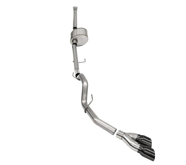 Corsa 2021-2024 Ford F-150 SuperCrew/6.5in Bed 5.0L V8 Xtreme Cat-Back Dual Side Exit-BlackPVD
