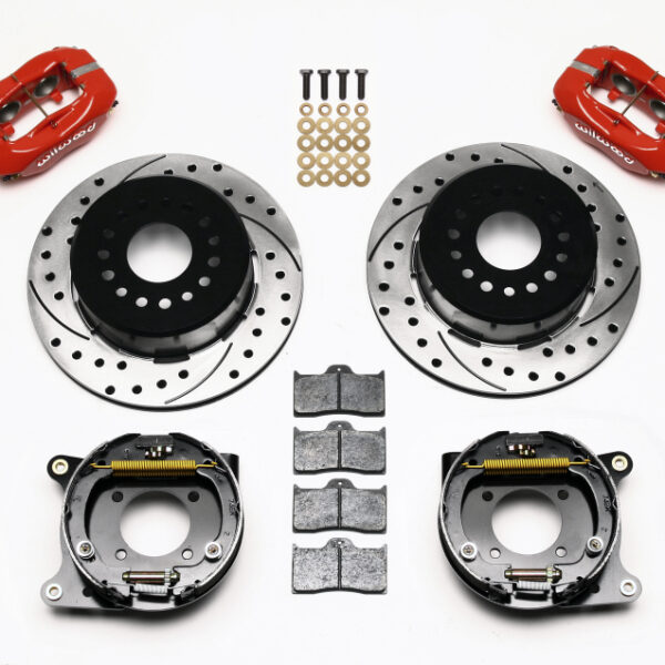 Wilwood Forged Dynalite P/S Park Brake Kit Drilled Red 93-97 Camaro/Firebird
