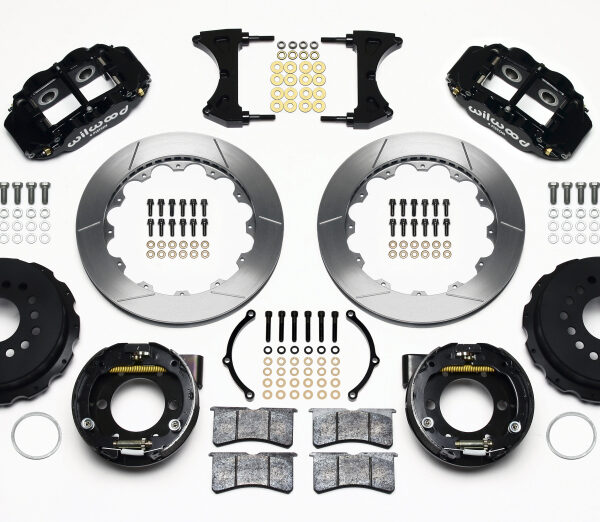 Wilwood Narrow Superlite 4R Rear P-Brk Kit 12.88in 2005-2014 Mustang