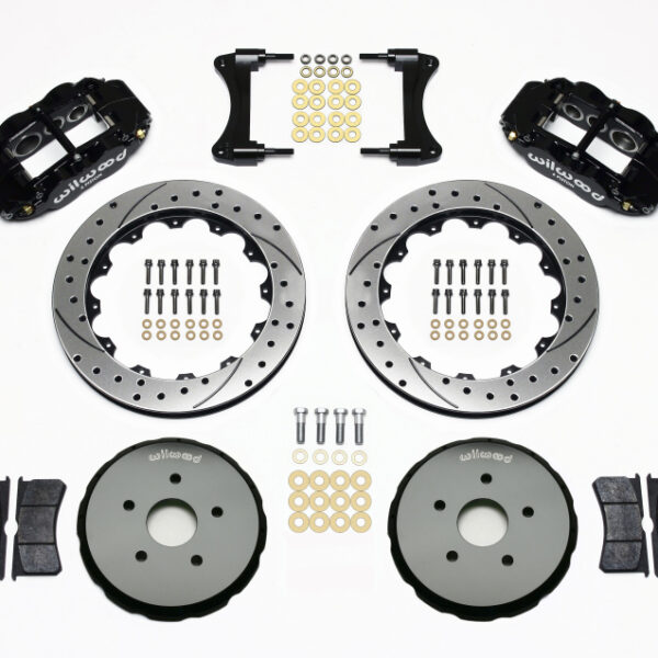 Wilwood Narrow Superlite 6R Front Hat Kit 12.88in Drilled 2008 Toyota Matrix