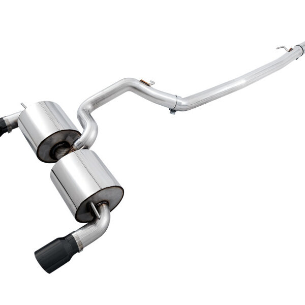AWE Tuning Ford Focus RS Touring Edition Cat-back Exhaust - Non-Resonated - Diamond Black Tips