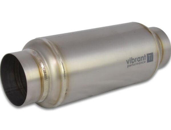 Vibrant Titanium Resonator 2.5in. Inlet / 2.5in. Outlet x 12in. Long