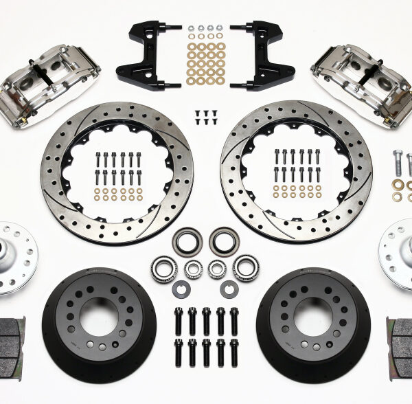 Wilwood Narrow Superlite 6R Front Hub Kit 12.88in Drill Pol 74-80 Pinto/Mustang II Disc Spindle only