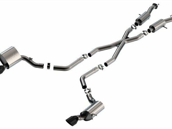Borla 15-21 Jeep Grand Cherokee SRT 6.4L V8 AWD S-Type Cat-Back Exhaust System - Black Tips T-304SS
