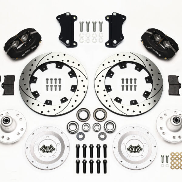Wilwood Forged Dynalite Front Kit 12.19in Drilled Heidts Tri -5 2 inch Drop Spindle