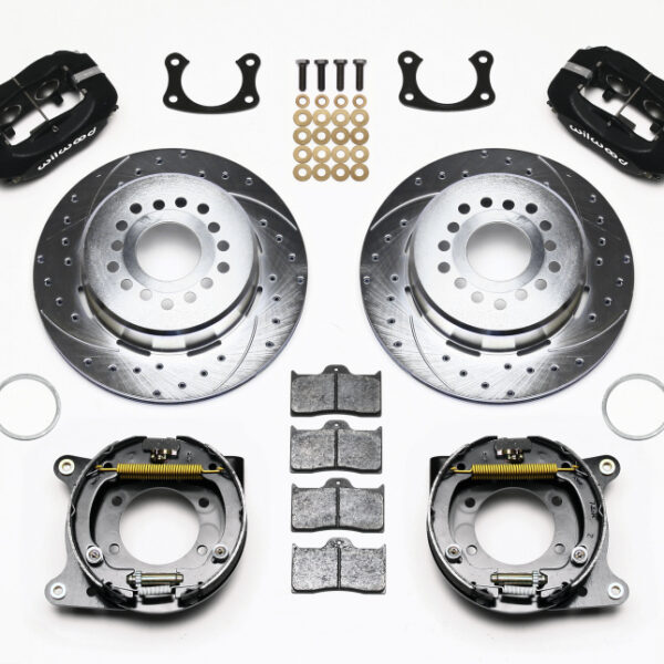 Wilwood Forged Dynalite P/S Park Brake Kit Drill-Zinc New Big Ford 2.50in Offset