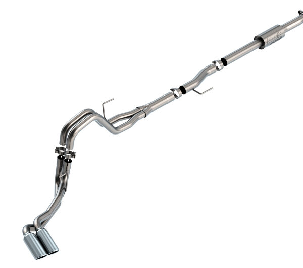 Borla F-150 2021 2.7L/3.5L 4dr CC SB EC STB Lari/King R/Plinum/LTD 3/2.25 DSE Cat-Back AK CHR Tips