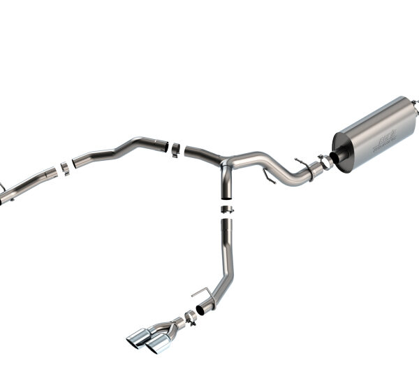 Borla 21-22 Chevrolet Tahoe 6.2L V8 2/4WD 4DR Brushed T-304 Stainless Steel Touring Cat-Back Exhaust