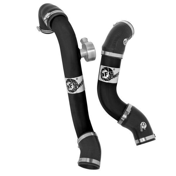 aFe BladeRunner Intercooler Tubes Black Hot/Cold Side for 15-16 Ford Mustang EcoBoost I4-2.3L (t)