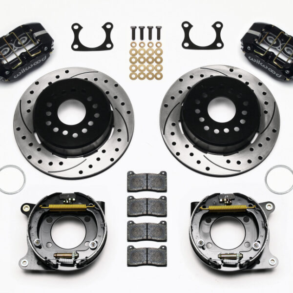 Wilwood Dynapro Dust-Boot P/S Park Brake Kit Drilled Big Ford 2.36in Offset