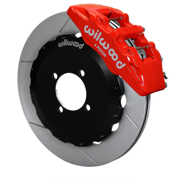 Wilwood Dynapro 6 Front Hat Kit 12.88in Red 2016-Up Mazda MX5 Miata w/ Lines