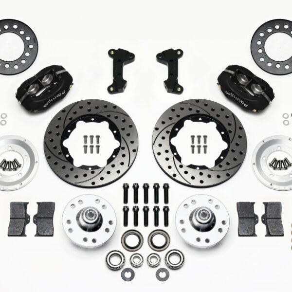 Wilwood Forged Dynalite Front Kit 11.00in Drilled 74-80 Pinto/Mustang II Disc Spindle only