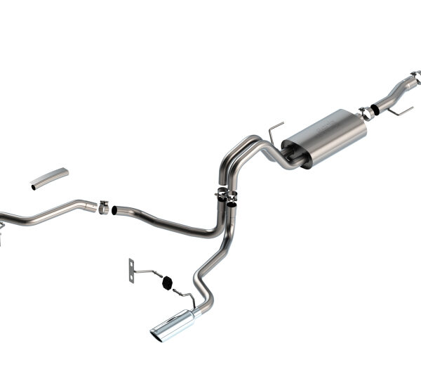 Borla F-150 2021 5.0L 2dr RC SB (122.8 WB) XL/XLT 3/2.25 SRE Cat-Back S-Type Chrome Tips