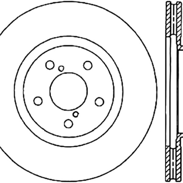 Stoptech 06-08 Subaru Legacy Wagon/Sedan 2.5i Front Cyro Performance Rotor