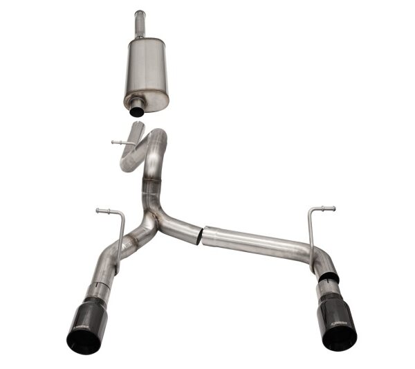 Corsa 2018-2024 Jeep Wrangler JLU 3.6L 2.75in Sport Cat-Back Exhaust w/ 4in Black Tips