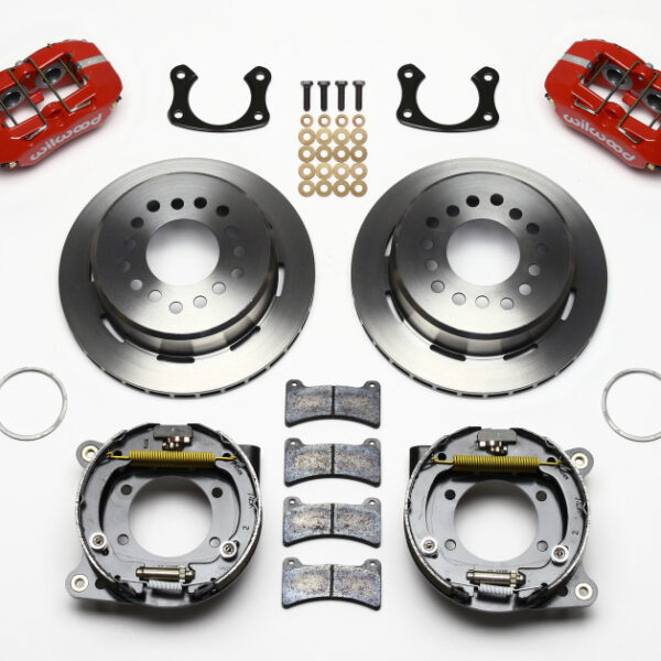 Wilwood Dynapro Low-Profile 11.00in P-Brake Kit - Red New Big Ford 2.36in Offset