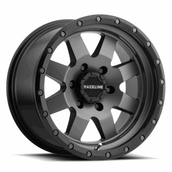 Raceline 935G Defender 16x6in / 8x165.1 BP / 0mm Offset / 4.90mm Bore - Gunmetal Wheel