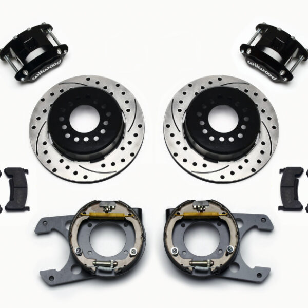 Wilwood D154 P/S Park Brake Kit Drilled Chevy C-10 2.42 Offset 5-lug