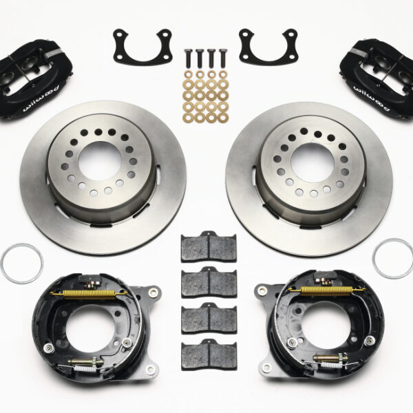 Wilwood Forged Dynalite P/S Park Brake Kit New Big Ford 2.50in Offset Front Caliper Mount