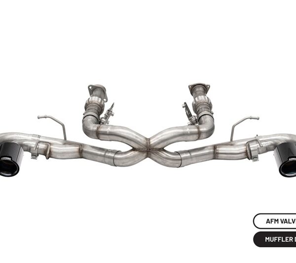 Corsa 20-24 Chevrolet Corvette C8 RWD 3in Xtreme Cat-Back Exhaust w/4.5in Carbon Fiber BlackPVD Tip