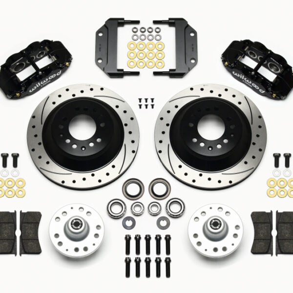 Wilwood Narrow Superlite 6R Front Hub & 1PC Rtr Kit 12.88in Dril Magnum Force Drop Spindle