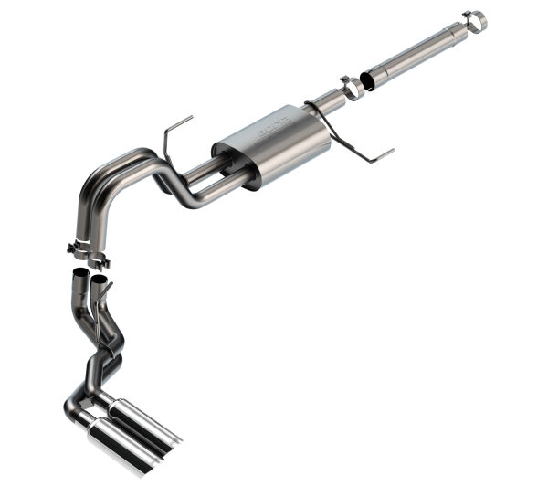 Borla 21-22 Ford F-150 Powerboost 3.5L V6 2WD & 4WD 4DR 3in, 2.25in S-TYPE Catback w/ Chrome Tips