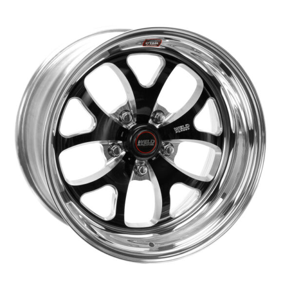 Weld S76 17x10 / 5x4.75 BP / 8.3in. BS Black Wheel (Medium Pad) - Non-Beadlock