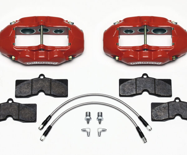 Wilwood D8-6 Front Caliper Kit Red Corvette C2 / C3 65-82