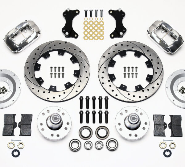Wilwood Forged Dynalite Front Kit 12.19in Drilled-Polished WWE ProSpindle