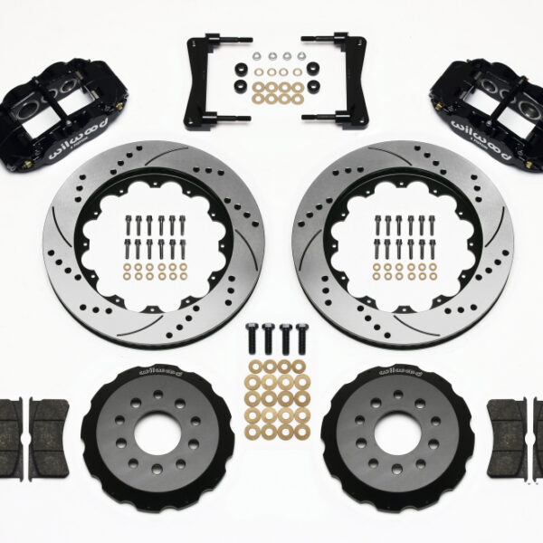 Wilwood Narrow Superlite 6R Front Hat Kit 14.00in Drilled 2005-2014 Mustang