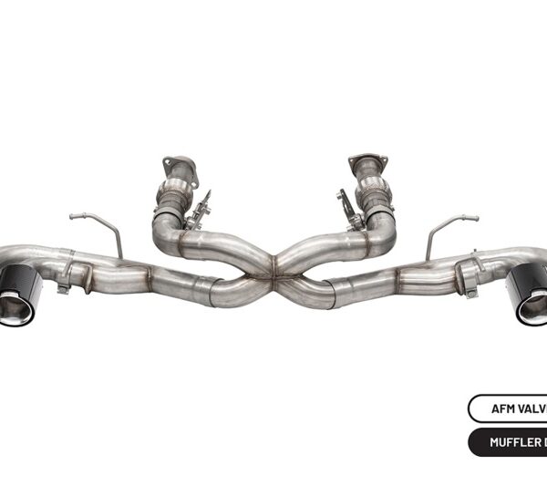 Corsa 20-24 Chevrolet Corvette C8 RWD 3in Xtreme Cat-Back Exhaust w/4.5in Carbon Fiber Polished Tips