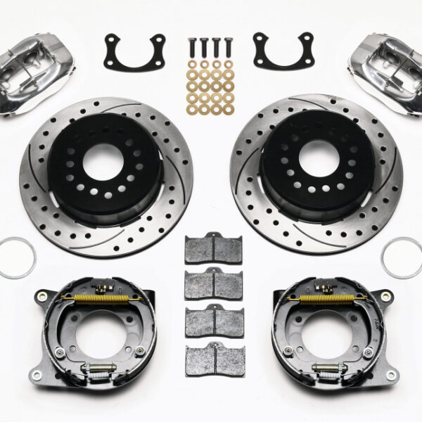Wilwood Forged Dynalite P/S P-B Kit Drilled Polished New Big Ford 2.50in Offset