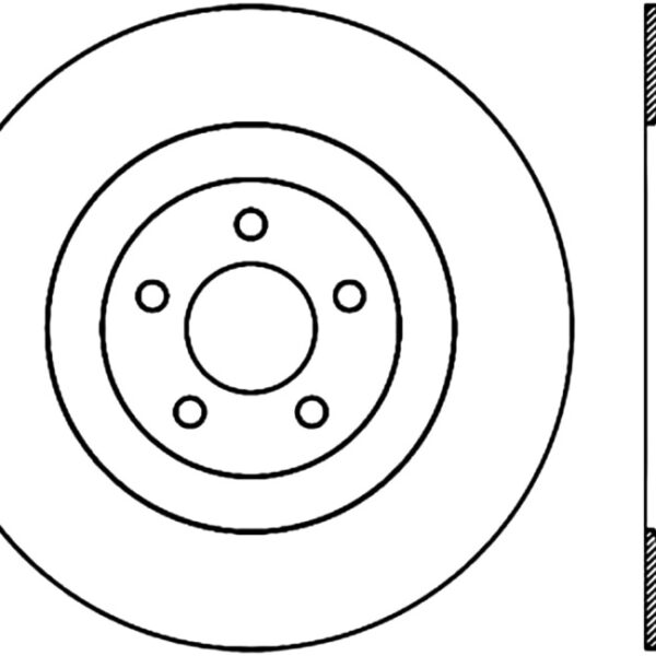 StopTech 07-14 Ford Mustang Cryo-Stop Front Premium Rotor