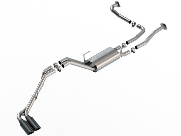 Borla 22-24 Nissan Frontier S-Type Cat Back System - Black Chrome