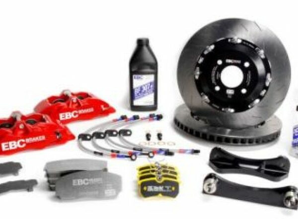 EBC Racing 01-13 Mini Cooper S R53/R56 1.6L Red Apollo-4 Calipers 330mm Rotors Front Big Brake Kit
