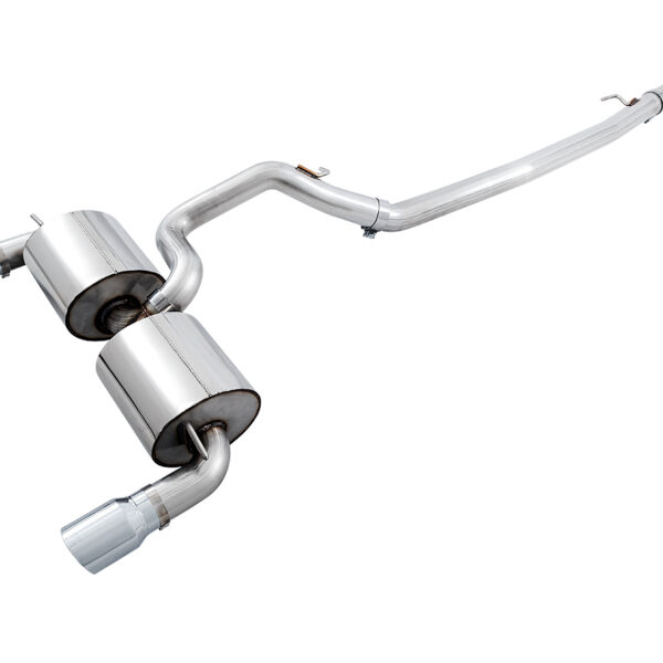 AWE Tuning Ford Focus RS Touring Edition Cat-back Exhaust- Non-Resonated - Chrome Silver Tips