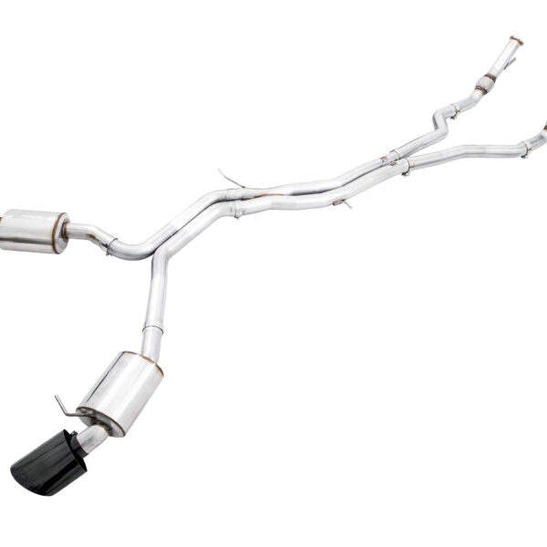 AWE Tuning Audi B9.5 RS 5 Coupe Non-Resonated Touring Edition Exhaust - RS-Style Diamond Black Tips
