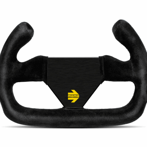 Momo MOD12/C Steering Wheel 250 mm -  Black Suede/Black Spokes