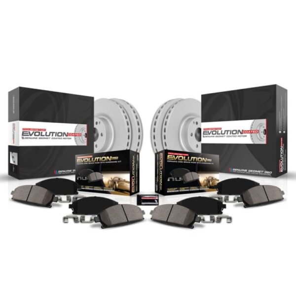 Power Stop 22-23 Hyundai Kona Front and Rear Z17 Coated Brake Kit